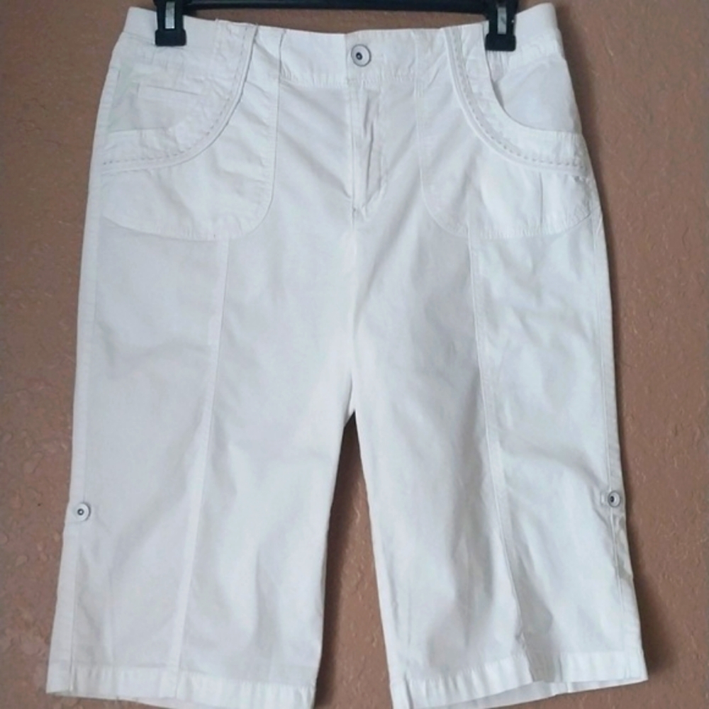 KHAKI COMPANY Board Shorts Capri White Sports Size 10